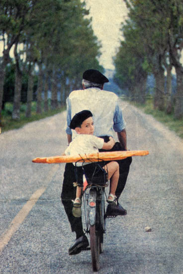 Kid on bicycle